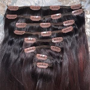 Clip In Human Hair Extensions 122 Grams 20”